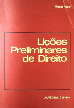 Image du vendeur pour LIES PRELIMINARES DE DIREITO. mis en vente par Livraria Castro e Silva