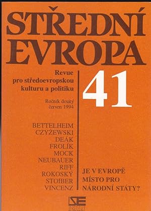 Stredni Evropa SE 41 / 1994. Revue pro stredoevropskou kulturu a politiku