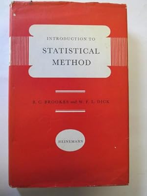 Seller image for Introduction to Statistical Method for sale by Goldstone Rare Books