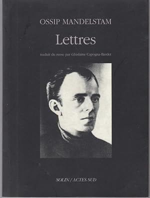 Bild des Verkufers fr Lettres, traduites du russe par Ghislaine Capogna-Bardet zum Verkauf von Graphem. Kunst- und Buchantiquariat