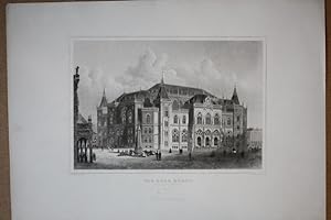 Bremen, Die neue Börse, detailreicher Stahlstich um 1860 von G.M. Kurz nach W. Heuer, Blattgröße:...
