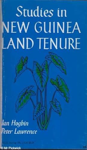 Seller image for Studies in New Guinea Land Tenure for sale by Mr Pickwick's Fine Old Books