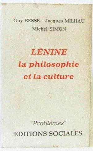 Image du vendeur pour Lenine - La philosophie et la culture mis en vente par crealivres