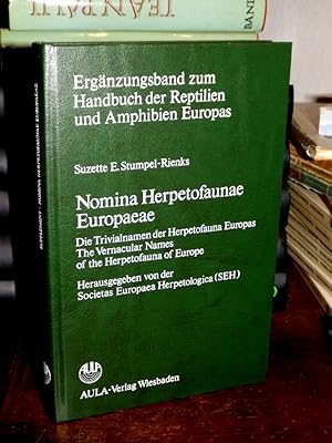 Nomina herpetofaunae Europaeae. Die Trivialnamen der Herpetofauna Europas. Mit einem Anhang der T...
