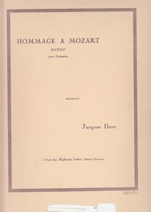 Hommage a Mozart, Rondo for Orchestra - Full Score