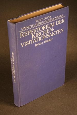 Bild des Verkufers fr Repertorium der Kirchenvisitationsakten aus dem 16. und 17. Jahrhundert in Archiven der Bundesrepublik Deutschland. Band I: Hessen. Herausgegeben von Ernst Walter Zeeden in Verbindung mit Peter Thaddus Lang, Christa Reinhardt, Helga Schnabel-Schle zum Verkauf von Steven Wolfe Books