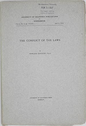 Immagine del venditore per The Conflict of Tax Laws (University of California Publications in Economics) venduto da Powell's Bookstores Chicago, ABAA