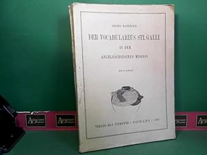Der Vocabularius Sti. Galli in der angelsächsischen Mission.