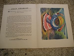 Jean Charlot: Picture Book. 32 Original Offset Lithographs In Full Color (Prospectus Only, With O...