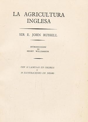 Seller image for LA AGRICULTURA INGLESA for sale by Librera Torren de Rueda