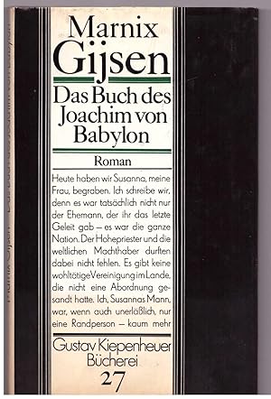 Immagine del venditore per Das Buch des Joachim von Babylon - aus Kiepenheuer Bcherei Nr. 27 venduto da Bcherpanorama Zwickau- Planitz