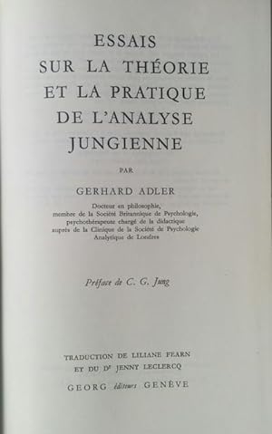 Bild des Verkufers fr Etudes de psychologie jungiennea zum Verkauf von Librairie l'Aspidistra