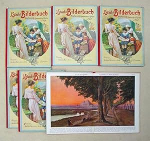 Seller image for J. Staubs Bilderbuch. [Tlw.:] Anschauungs-Unterricht fr Kinder mit Text. Ein Buch fr Haus und Schule. [6 Bde.; kompl.] [Mit] Anhang von Liedern, Erzhlungen, Erklrungen und Beschreibungen. for sale by antiquariat peter petrej - Bibliopolium AG