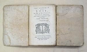 De l?ésprit des loix [lois] [.]. [Bd. 1 u. 2 in 2 Bden. (von 4 erschienenen)].