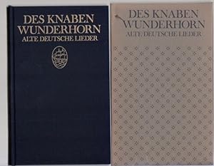 Des Knaben Wunderhorn. Alte deutsche Lieder gesammelt von Achim von Arnim und Clemens Brentano. M...