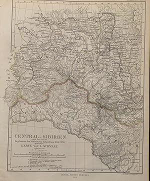 1864 Map of Central Siberia