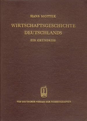 Bild des Verkufers fr Wirtschaftsgeschichte Deutschland. zum Verkauf von Versandantiquariat Boller