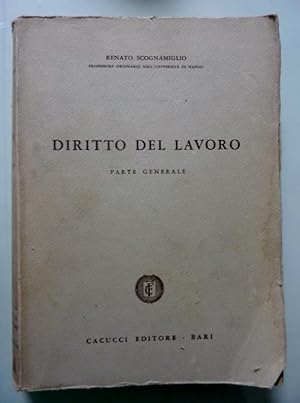 Imagen del vendedor de DIRITTO DEL LAVORO Parte Generale a la venta por Historia, Regnum et Nobilia