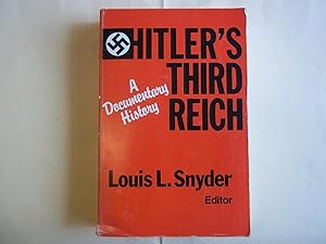 Bild des Verkufers fr Hitlers Third Reich: A Documentary History zum Verkauf von Carmarthenshire Rare Books