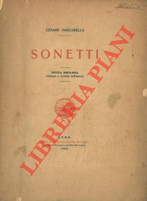 Bild des Verkufers fr Sonetti. Nuova ristampa. zum Verkauf von Libreria Piani