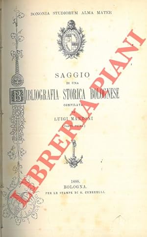 Bild des Verkufers fr Dante, suoi primi cultori, sua gente in Bologna. Con documenti inediti, facsimili e illustrazioni figurate. zum Verkauf von Libreria Piani