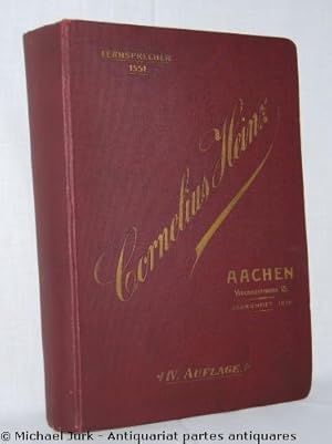 Preis-Verzeichnis von Cornelius Heinz - Fabrik und Lager chemischer, physikalischer, bakteriologi...