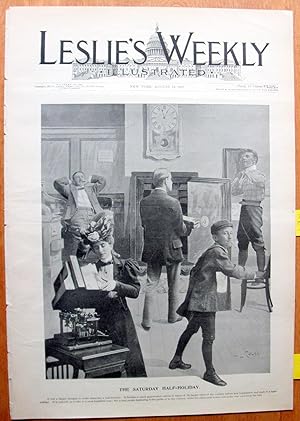 Leslie's Weekly August 19, 1897. The Saturday Half-Holiday Cover