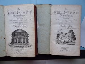 Seller image for Des Publius Ovidius Naso Verwandlungen neu-bersetzt und mit Anmerkungen fr junge Leute, angehende Knstler und ungelehrte Kunstliebhaber versehen von August von Rode. Erster Theil (und) Zweiter Theil (in zwei Bnden). for sale by Antiquariat Heinzelmnnchen