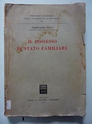 Immagine del venditore per IL POSSESSO DI STATO FAMILIARE venduto da Historia, Regnum et Nobilia