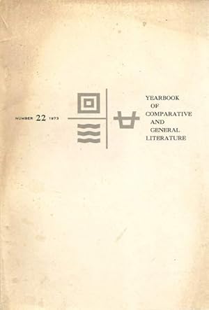 Seller image for Yearbook of Comparative and General Literature No. 22, 1973 for sale by Lincbook