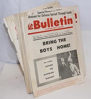 Imagen del vendedor de Bulletin of international socialism [17 issues] a la venta por Bolerium Books Inc.