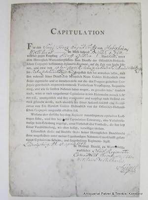 Seller image for 1787-1819. Stuttgart, Verlag "Die Aehre", o.J. Fol. 4 Bl. u. 32 S. Faksimile. Or.-Pp.; leicht angestaubt, unteres Kapital beschdigt. for sale by Jrgen Patzer