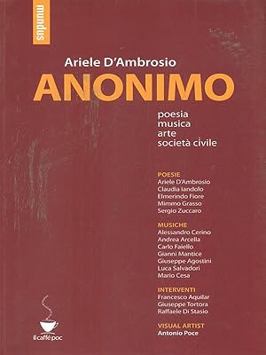 Immagine del venditore per Anonimo venduto da Librodifaccia