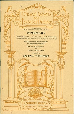 Rosemary: Four Choruses for Women's Voices (Three- and Four-part, Unaccompanied)