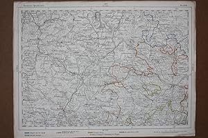 Hersfeld, Schwartzenborn, Lichtenau, Waldkappel, Kreutzburg, altkolorierter Stahlstich um 1860 mi...