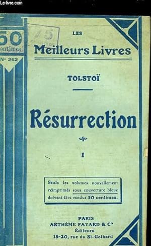 Seller image for RESURRECTION - TOME 1 for sale by Le-Livre