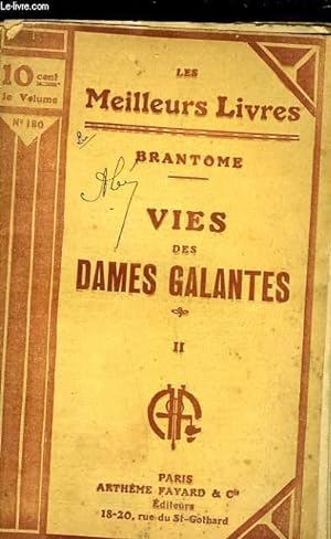 Seller image for VIES DES DAMES GALANTES - TOME 2 for sale by Le-Livre