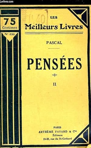 PENSEES - TOME 2