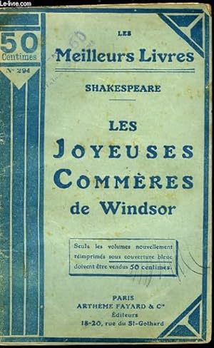 LES JOYEUSES COMMERES DE WINDSOR