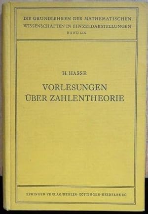 Vorlesungen über Zahlentheorie. Mit 28 Abbildungen.