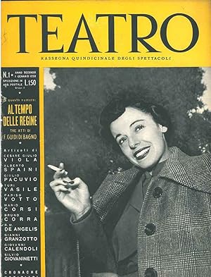 Teatro. Rassegna quindicinale degli spettacoli. N. 1, anno secondo, 1 gennaio 1950. In questo num...