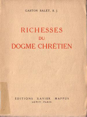 RICHESSES DU DOGME CHRETIEN