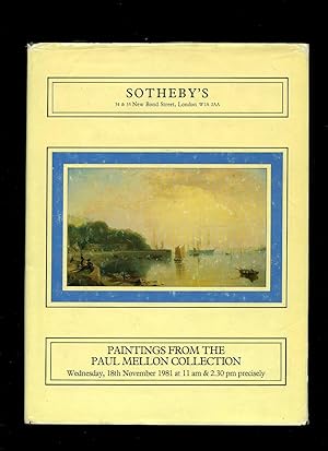 Bild des Verkufers fr Sotheby's Hard Back Catalogue; Paintings From The Paul Mellon Collection. Wednesday, 18th November 1981 zum Verkauf von Little Stour Books PBFA Member