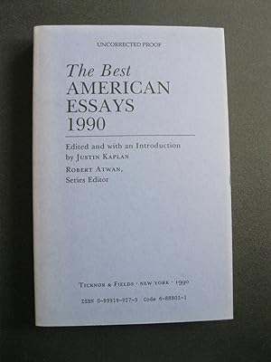 Seller image for THE BEST AMERICAN ESSAYS 1990 for sale by The Book Scot