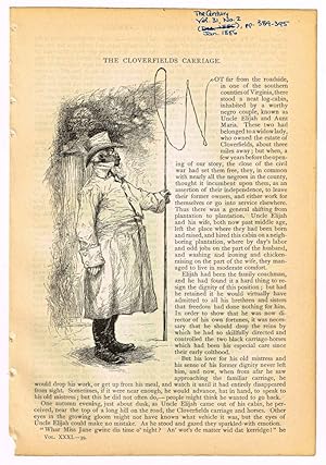 Seller image for The Cloverfields Carriage. [original single article from The Century Illustrated Monthly Magazine, Volume 31, New Series 9, Number 3 (January, 1886), pp. 389-395] for sale by Cat's Cradle Books