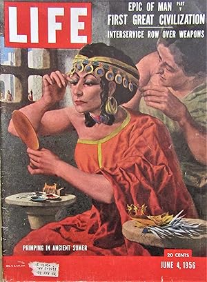 Seller image for Life Magazine June 4, 1956 -- Cover: Primping in Ancient Sumer for sale by Moneyblows Books & Music