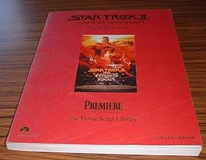 Immagine del venditore per Star Trek II : The Wrath of Khan - Original Movie Script ( Collector's Edition ) venduto da Jaycey Books