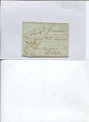 P.12.P.Aix Bouche-dr-rhone, L3 auf Frankobrief mit Inhalt nach Alassio,1806. Frankreich.