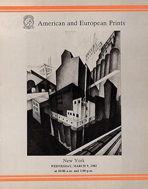 Bild des Verkufers fr Christie's New York: American and European Prints, March 9, 1983 zum Verkauf von Diatrope Books