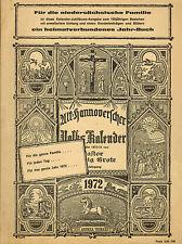 Bild des Verkufers fr Alt-Hannoverscher Volkskalender auf das Jahr 1972 (100. Jahrgang). zum Verkauf von Paderbuch e.Kfm. Inh. Ralf R. Eichmann